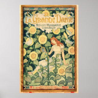 La Grande Dame 1893 POSTERDRUCK A5-A1 Vintage Poster