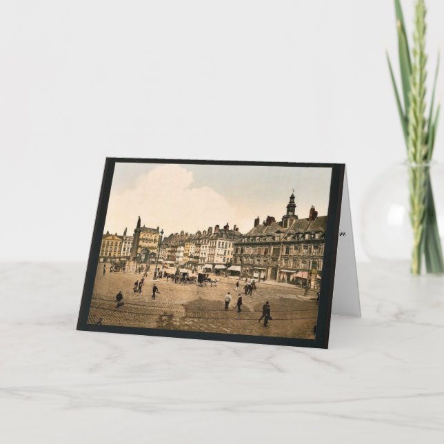 La-Grande Platz, Lille, Frankreich Vintages Karte (Vorderseite)