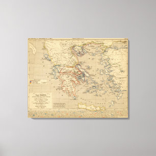 La Grece, Les cotes de L'Asie Mineure Leinwanddruck