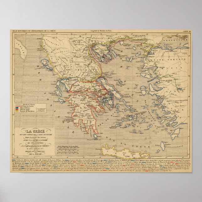 La Grece, les cotes de l'Asie Mineure Poster (Vorne)