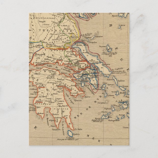 La Grece, les cotes de l'Asie Mineure Postkarte (Vorderseite)