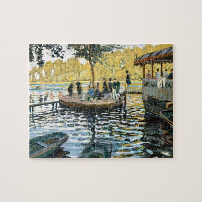 La Grenouillère (1869) von Claude Monet Puzzle (Horizontal)