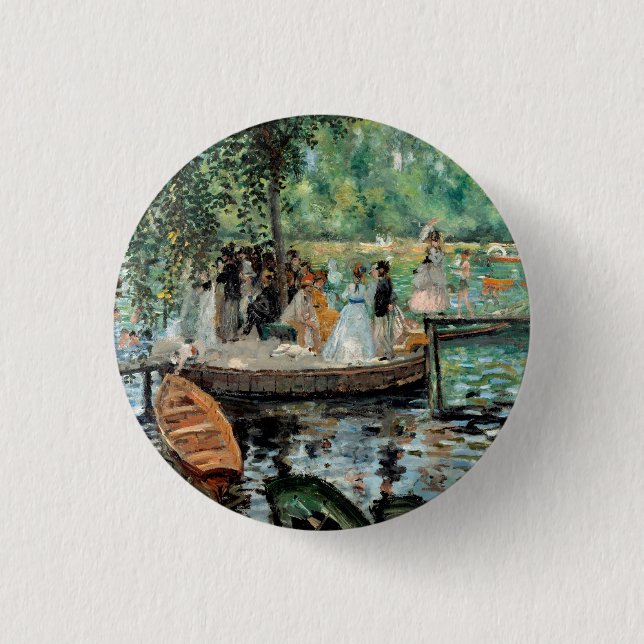 La Grenouillère Auguste Renoir Button (Vorderseite)