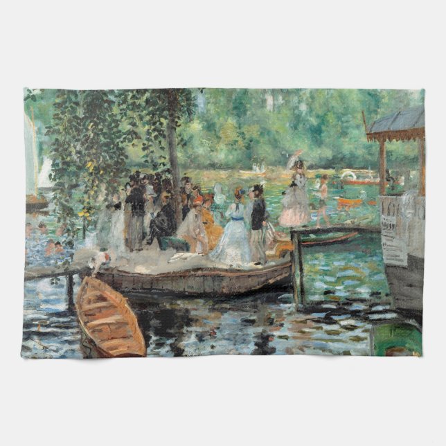La Grenouillère Auguste Renoir Geschirrtuch (Horizontal)