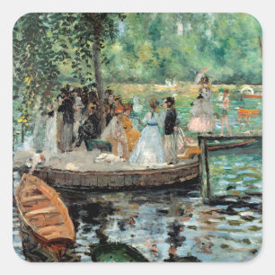 La Grenouillère Auguste Renoir Quadratischer Aufkleber