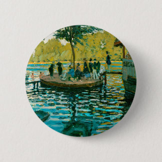La Grenouillere - Claude Monet - 1869 Button