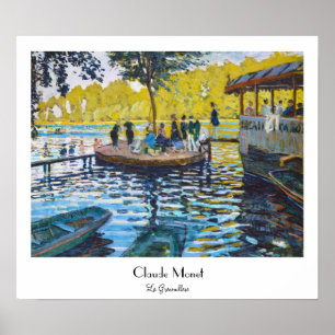 La Grenouillere Claude Monet Kunstmalerei Poster