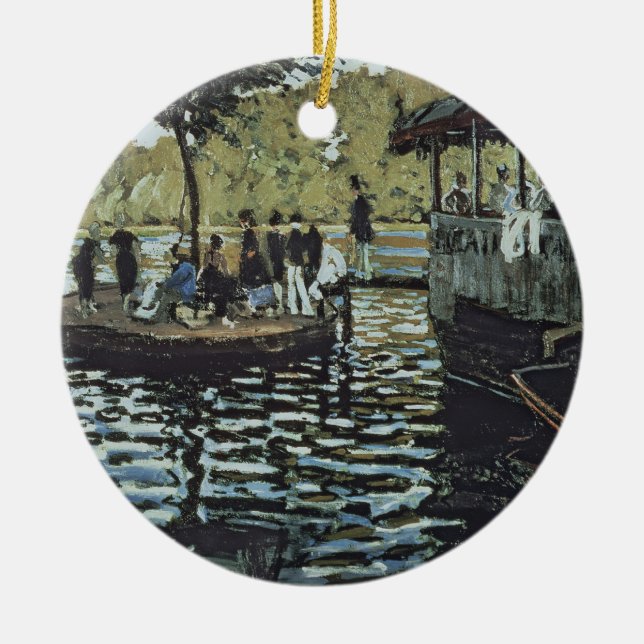La Grenouillere Claude Monets | Keramik Ornament (Vorne)
