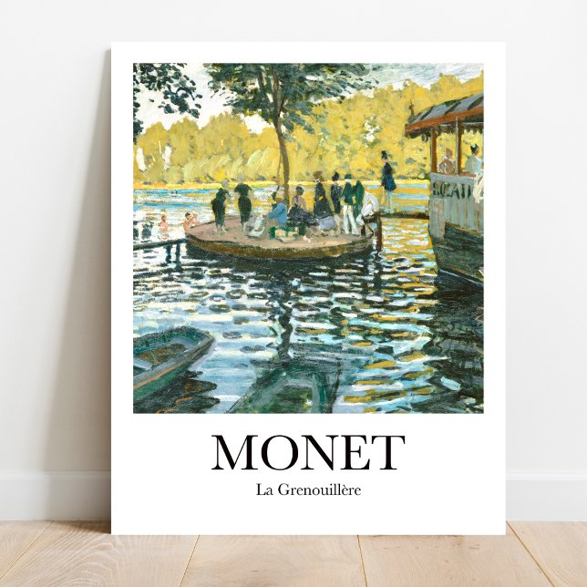 La Grenouillère von Claude Monet Poster (Monet's Impressionist Escape: La Grenouillère. Museum-quality poster)