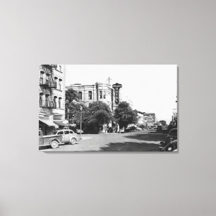 La groß, Oregonhauptstraßen-Ansicht-Fotografie Leinwanddruck