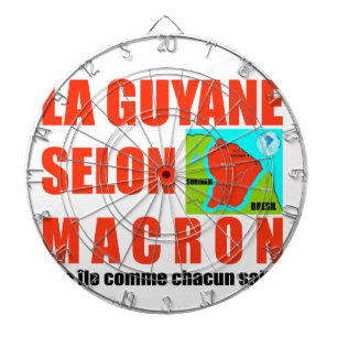 La Guyane selon Macron est une île Dartscheibe