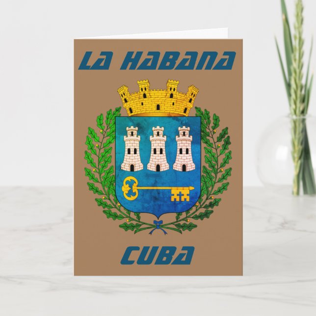 La Habana, Kuba, Havanna, Kuba (kubanische Hauptst Dankeskarte (Vorderseite)