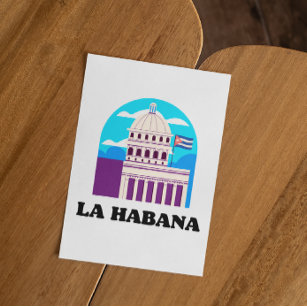 La Habana Kuba Vintag Postkarte