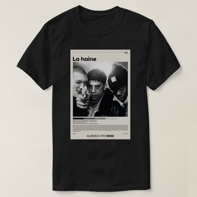 La haine Mathieu Kassovitz.png T-Shirt (Design vorne)