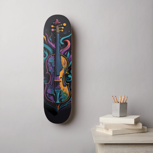 La Intensidad del Violín Skateboard (Wandkunst)