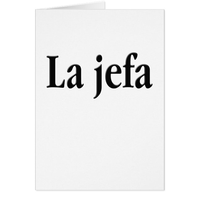 La jefa (Vorne)