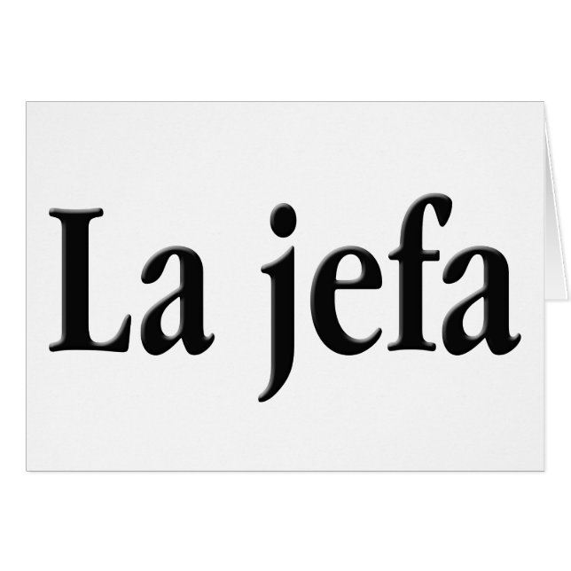 La jefa (Vorderseite (Horizontal))