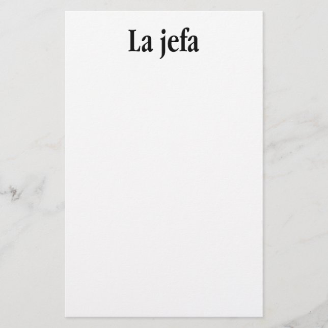 La jefa (Vorderseite)