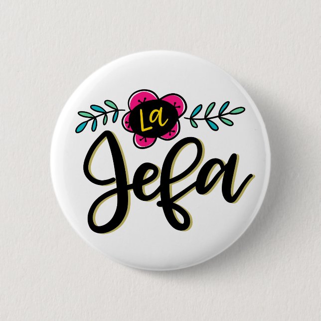 La Jefa Button (Vorderseite)