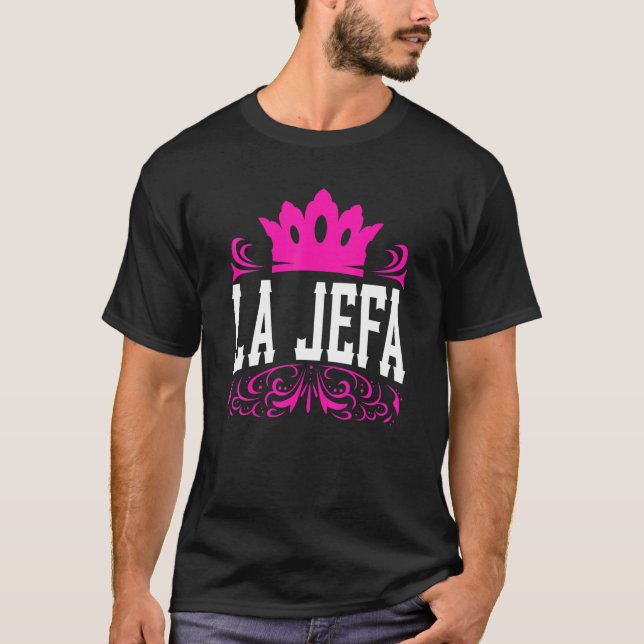 La Jefa Female Boss Gabe T - Shirt Happy Boss's Da (Vorderseite)