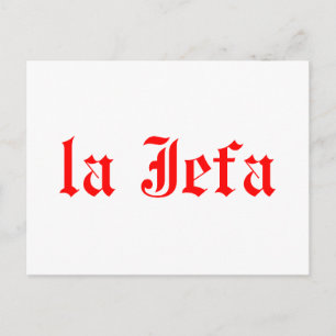 La jefa postkarte