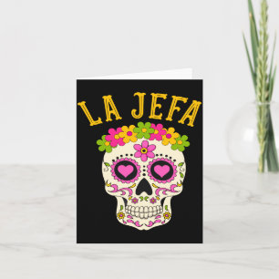 La Jefa Sugar Skull Dia De Los Muertos Kostüm Karte