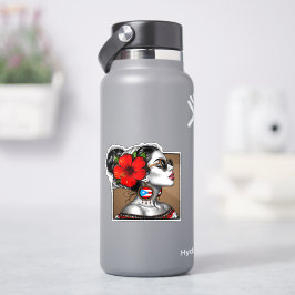 La Jíbaraza 13 – Puerto Rican Jíbara Art Boricua Aufkleber