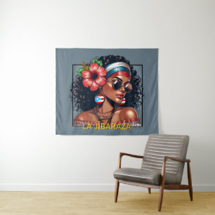 La Jíbaraza 6 – Puerto-ricanische Jíbara-Kunst • B Wandteppich