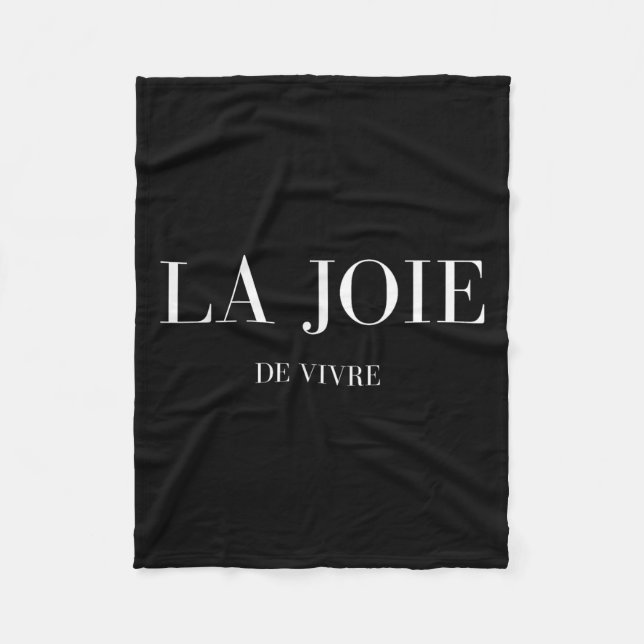 La Joie de Vivre Die Lebensfreude Fleecedecke (Vorderseite)