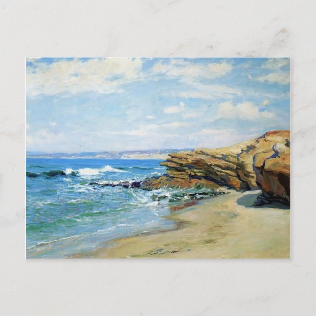 La Jolla Beach by Typ Rose Postkarte (Vorderseite)