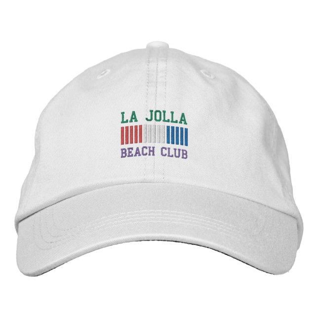 LA JOLLA BEACH CLUB BESTICKTE BASEBALLKAPPE (Vorderseite)