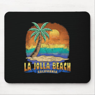 La Jolla Beach Kalifornien Vintage Not leidende Se Mousepad