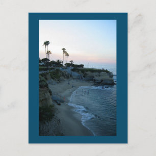 La Jolla Beach Sonnenuntergang Benutzerdefinierte  Postkarte