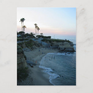 La Jolla Beach Sunset Custom California Postkarten