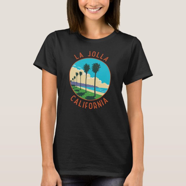 La Jolla California Art Vintag T-Shirt (Vorderseite)