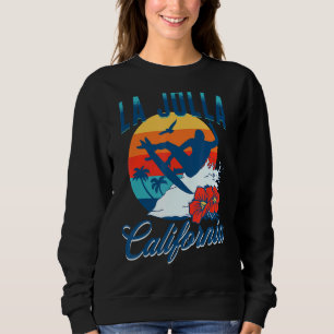 La Jolla California Beach Surf Sommerferien Sweatshirt