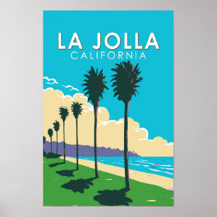 La Jolla California Reise Kunst Vintage Poster