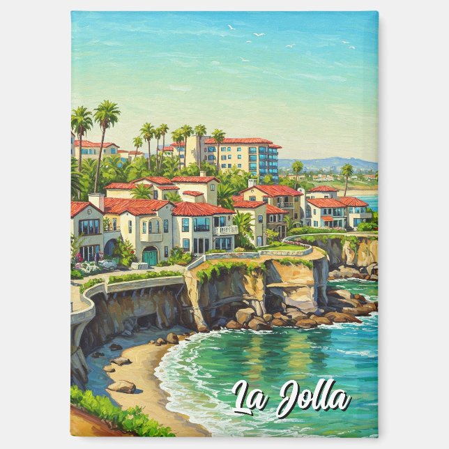La Jolla California Travel Magnet (Vorderseite)