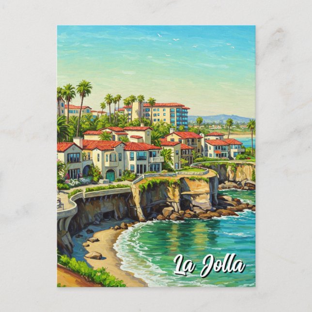 La Jolla California Travel Postkarte (Vorderseite)