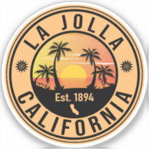 La Jolla California Vintag Palmen Trees Souvenirs