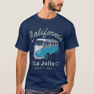 La Jolla California Vintag Surf Van T-Shirt