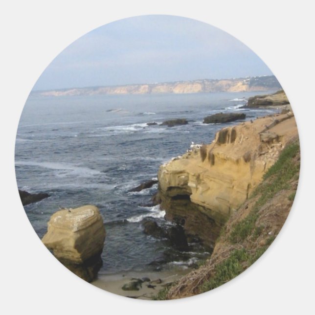 La Jolla Cove Beach Seabirds Custom Decal Stickers (Vorderseite)