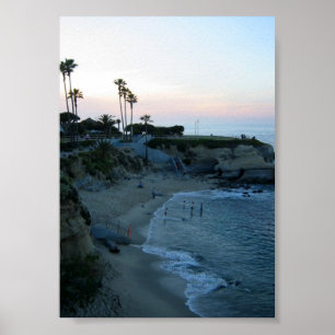 La Jolla Cove Sunset Custom Poster Printing