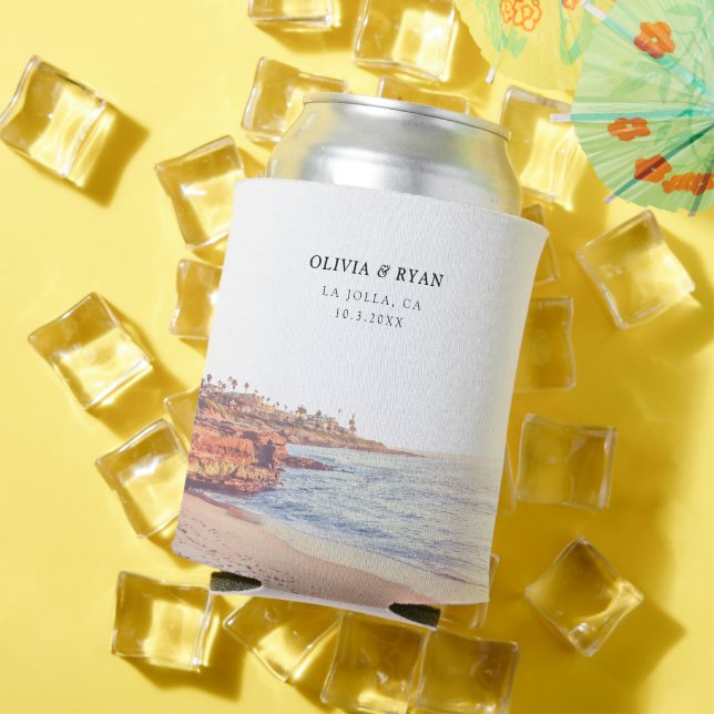 La Jolla Gastgeschenk Hochzeit Custom Dosenkühler (In Situ Sommer)
