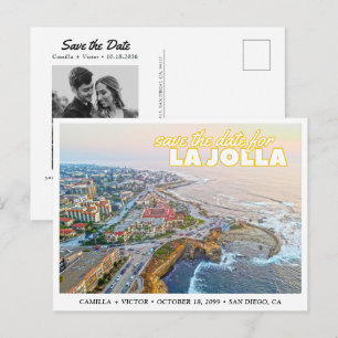 La Jolla Hochzeit Save the Date Foto Postkarte