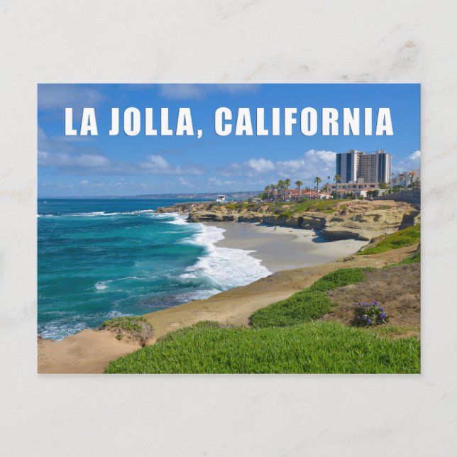 La Jolla, Kalifornien Postkarte (Vorderseite)