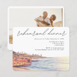 La Jolla Probe Dinner Hochzeitskarte Begleitkarte