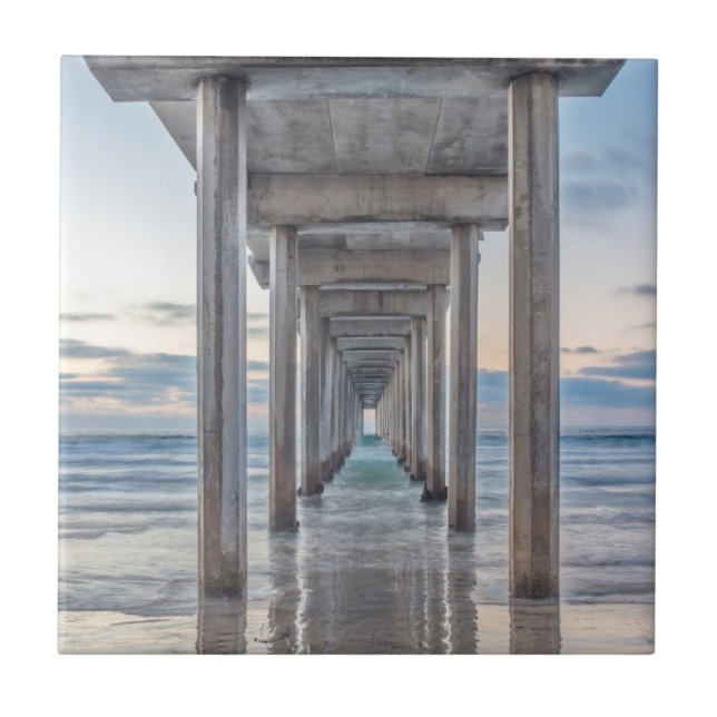 La Jolla, Scripps Pier Fliese (Vorderseite)