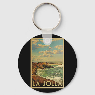 La Jolla Vintage Travel - California Coast Schlüsselanhänger