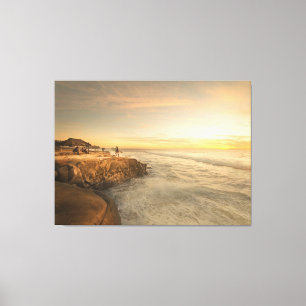La Jolla Windansea Sunset 54x40 Extra Große Leinwa Leinwanddruck